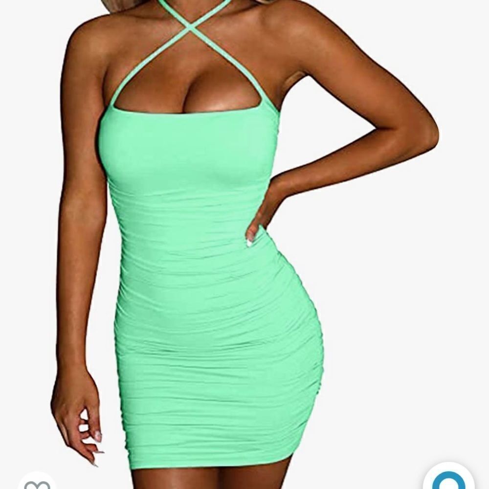 [boutique]mint green club dress BNWOT #2